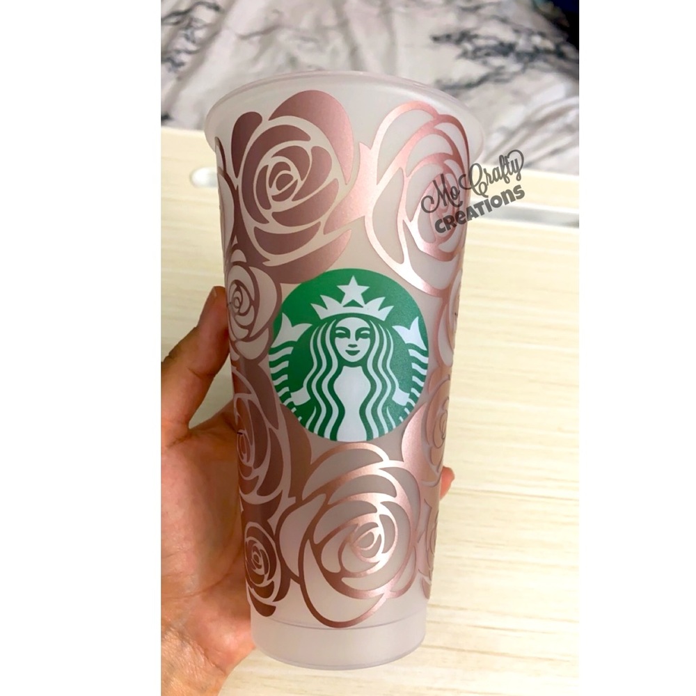 Rose Gold Starbucks Cold Cup